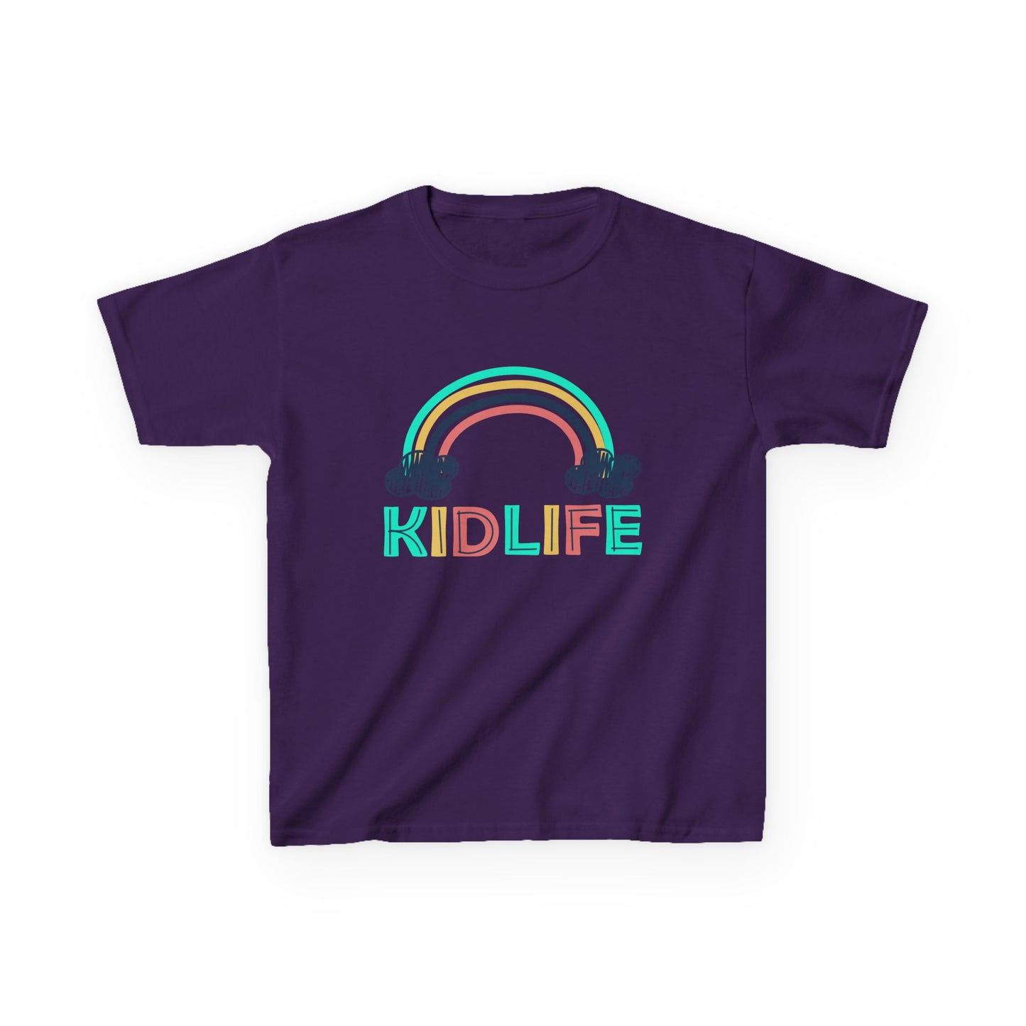 Kidlife- Rainbow Kidlife Tee, Cute Kids Shirt, Playful Toddler T-Shirt, Fun Kids Apparel, Gift for Little Ones, Baby Shower Gift