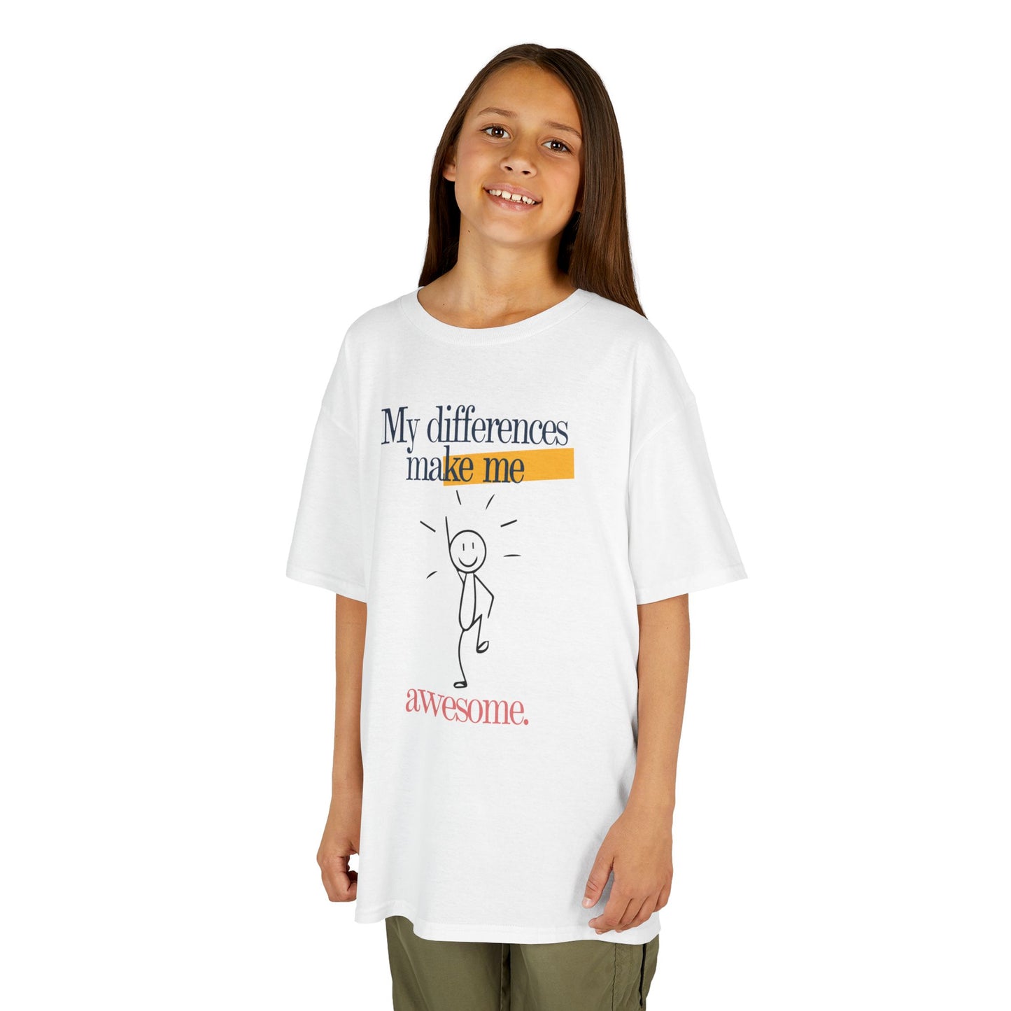 Kids Tee My Differences make me awesome Kidlife Affirmation Collection T shirt