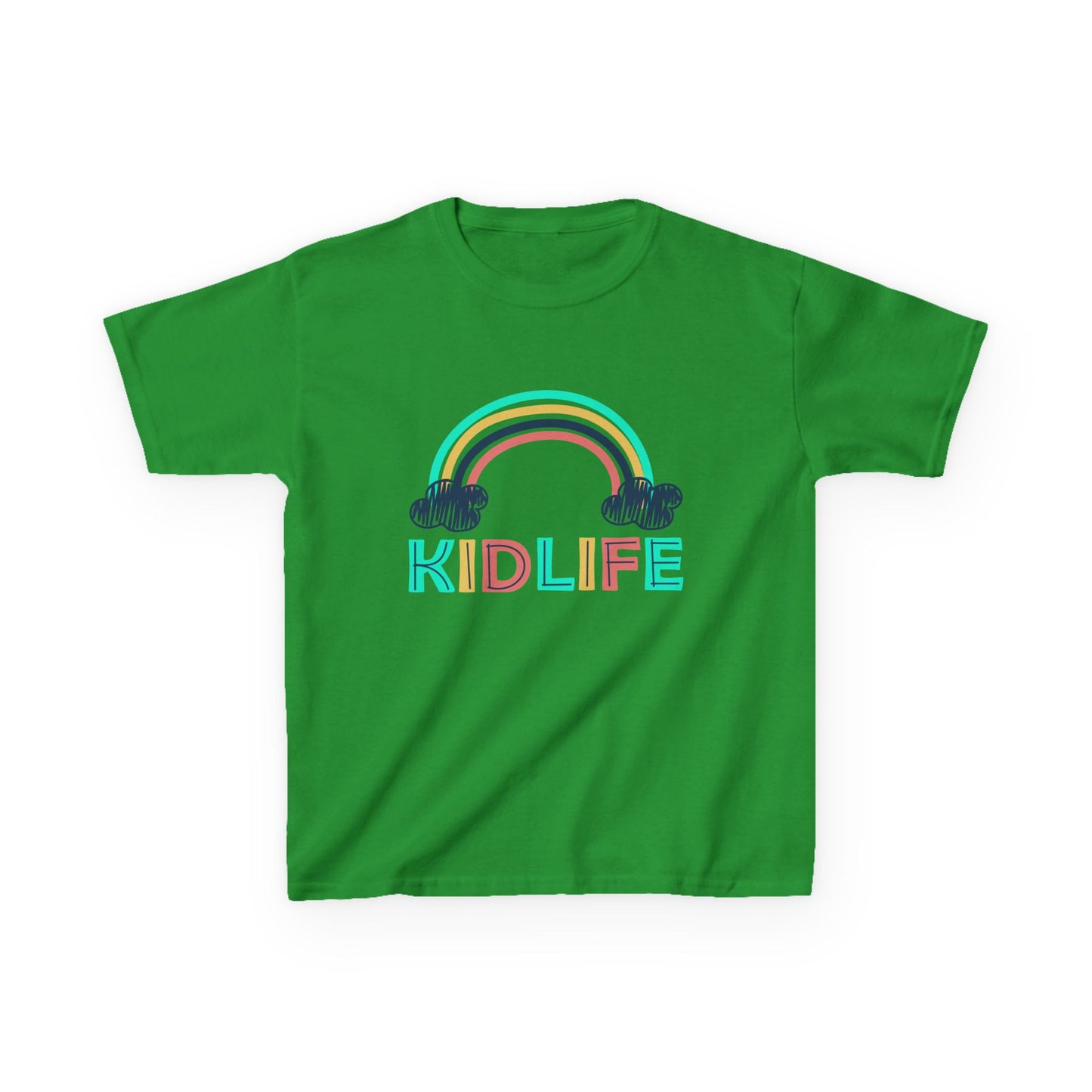 Kidlife- Rainbow Kidlife Tee, Cute Kids Shirt, Playful Toddler T-Shirt, Fun Kids Apparel, Gift for Little Ones, Baby Shower Gift