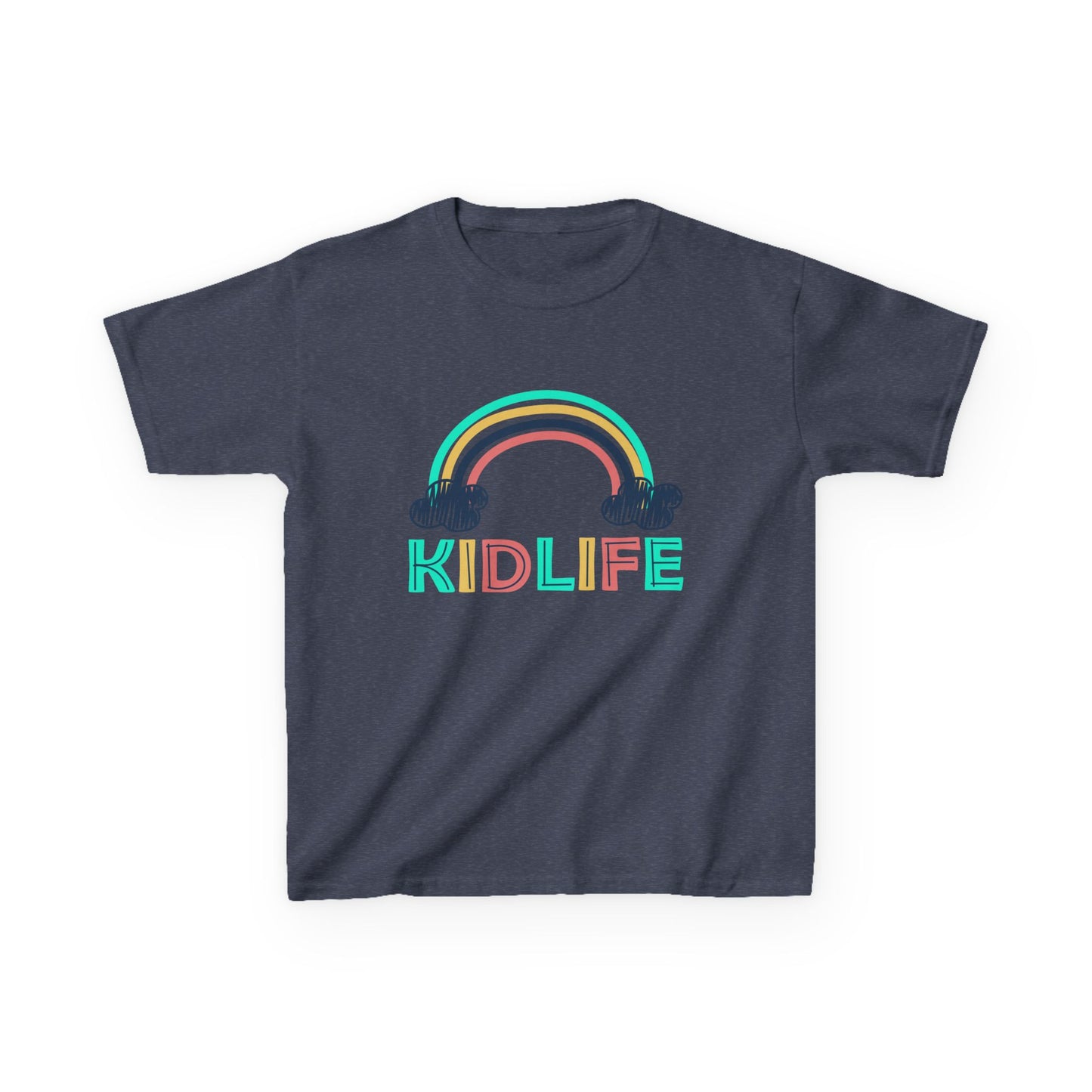 Kidlife- Rainbow Kidlife Tee, Cute Kids Shirt, Playful Toddler T-Shirt, Fun Kids Apparel, Gift for Little Ones, Baby Shower Gift