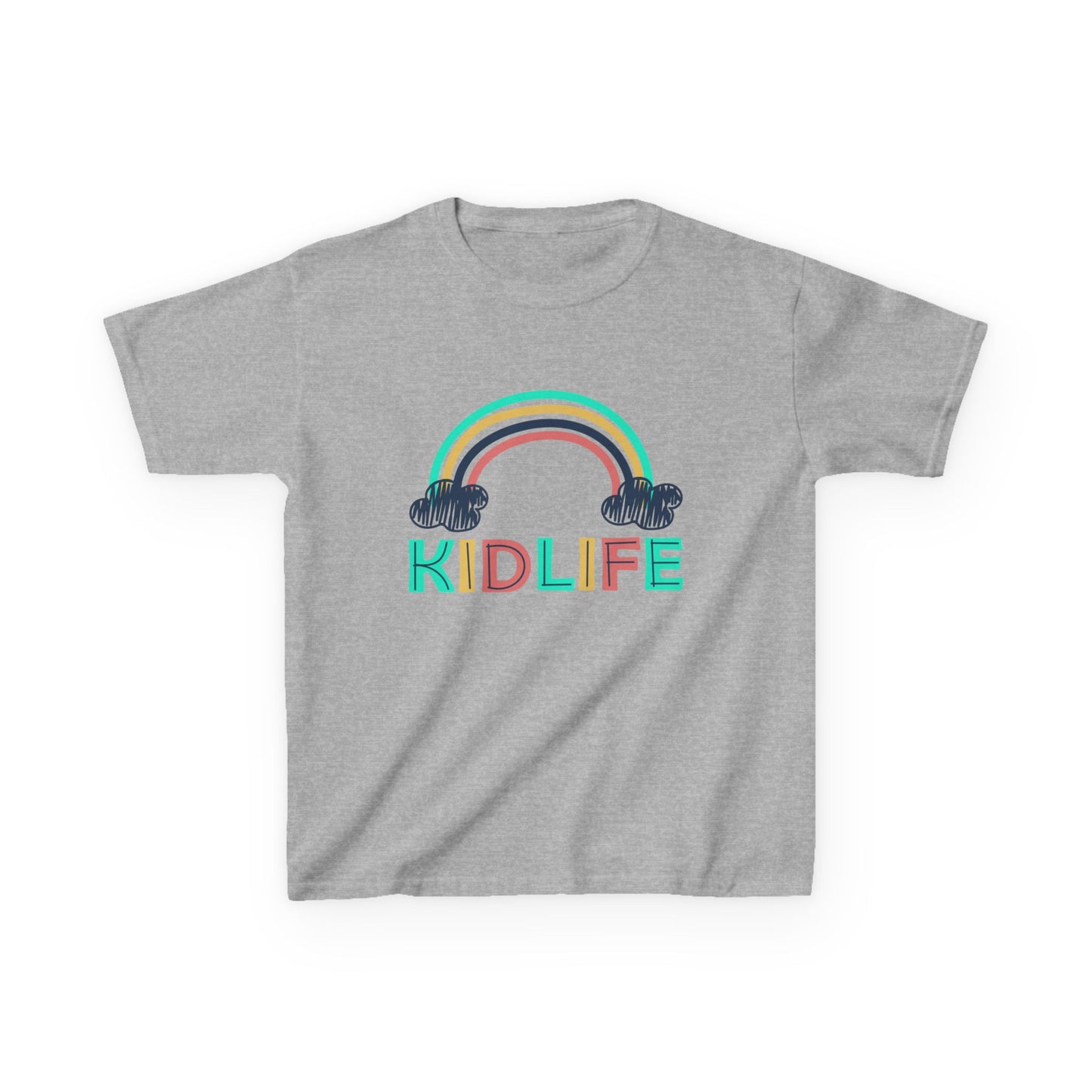 Kidlife- Rainbow Kidlife Tee, Cute Kids Shirt, Playful Toddler T-Shirt, Fun Kids Apparel, Gift for Little Ones, Baby Shower Gift
