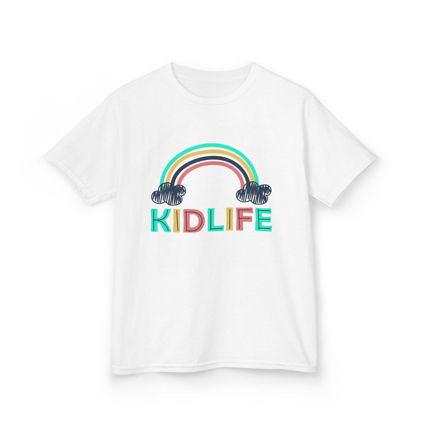 Kidlife- Rainbow Kidlife Tee, Cute Kids Shirt, Playful Toddler T-Shirt, Fun Kids Apparel, Gift for Little Ones, Baby Shower Gift