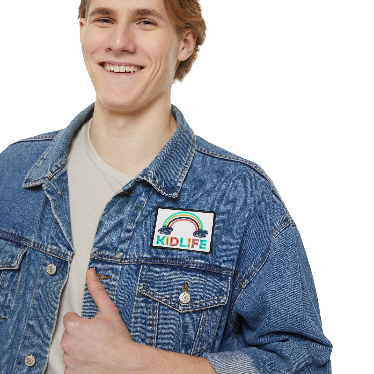 Colorful Kidlife Iron-On Patches for Jackets, Backpacks, DIY Projects, Fun Personalization, Gift Idea for Kids