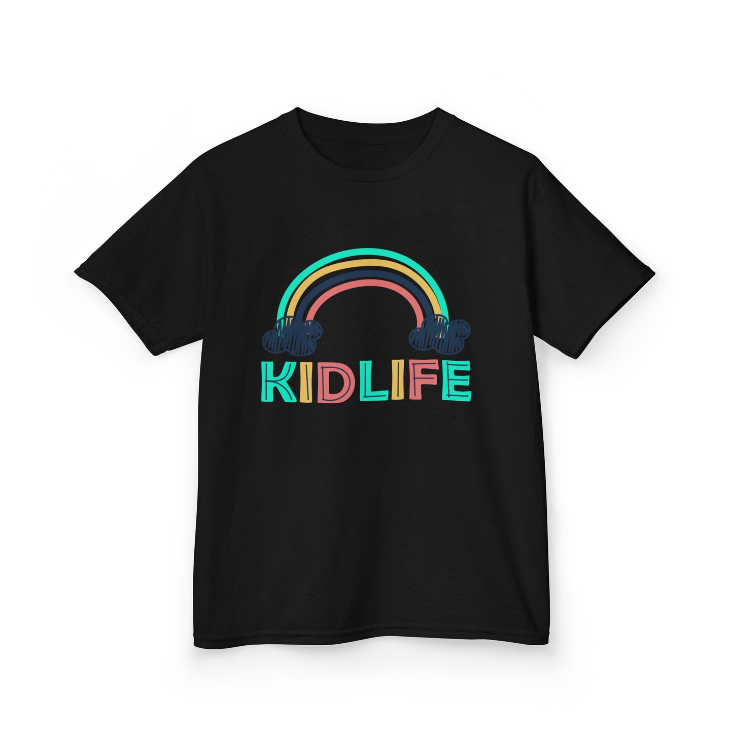 Kidlife- Rainbow Kidlife Tee, Cute Kids Shirt, Playful Toddler T-Shirt, Fun Kids Apparel, Gift for Little Ones, Baby Shower Gift