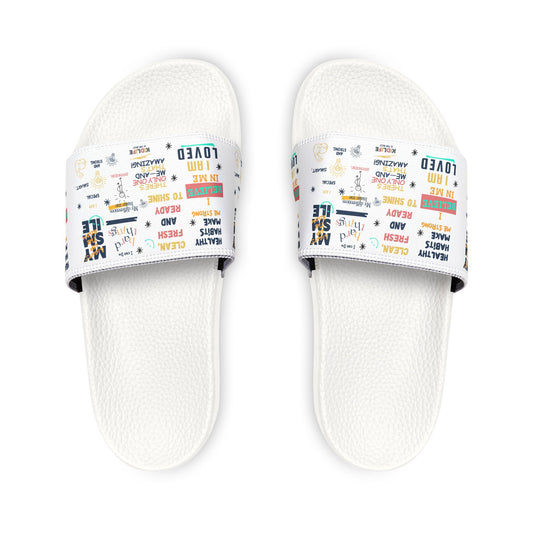 Colorful Youth Sandals from the Kidlife Affirmation Collection