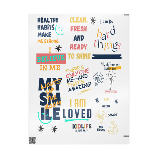 Kidlife Inspirational Wrapping Paper