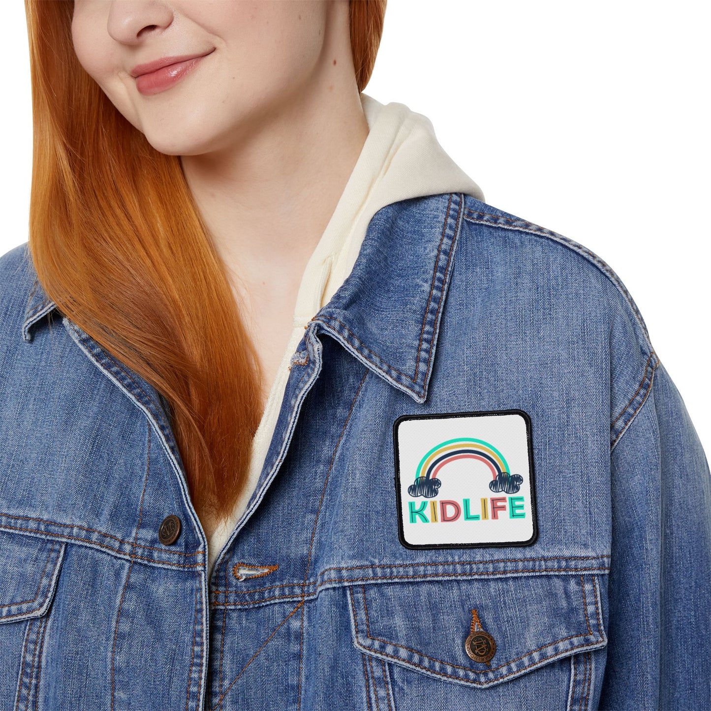 Colorful Kidlife Iron-On Patches for Jackets, Backpacks, DIY Projects, Fun Personalization, Gift Idea for Kids