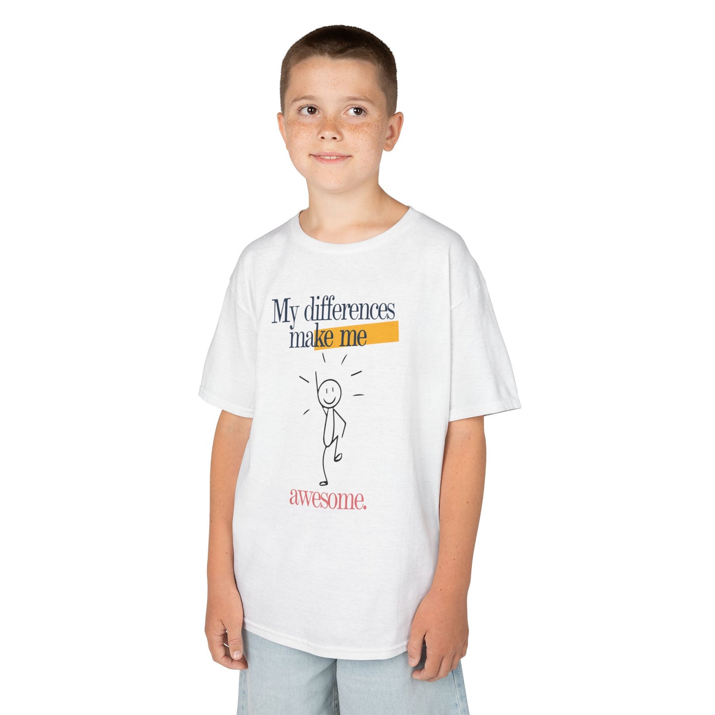 Kids Tee My Differences make me awesome Kidlife Affirmation Collection T shirt