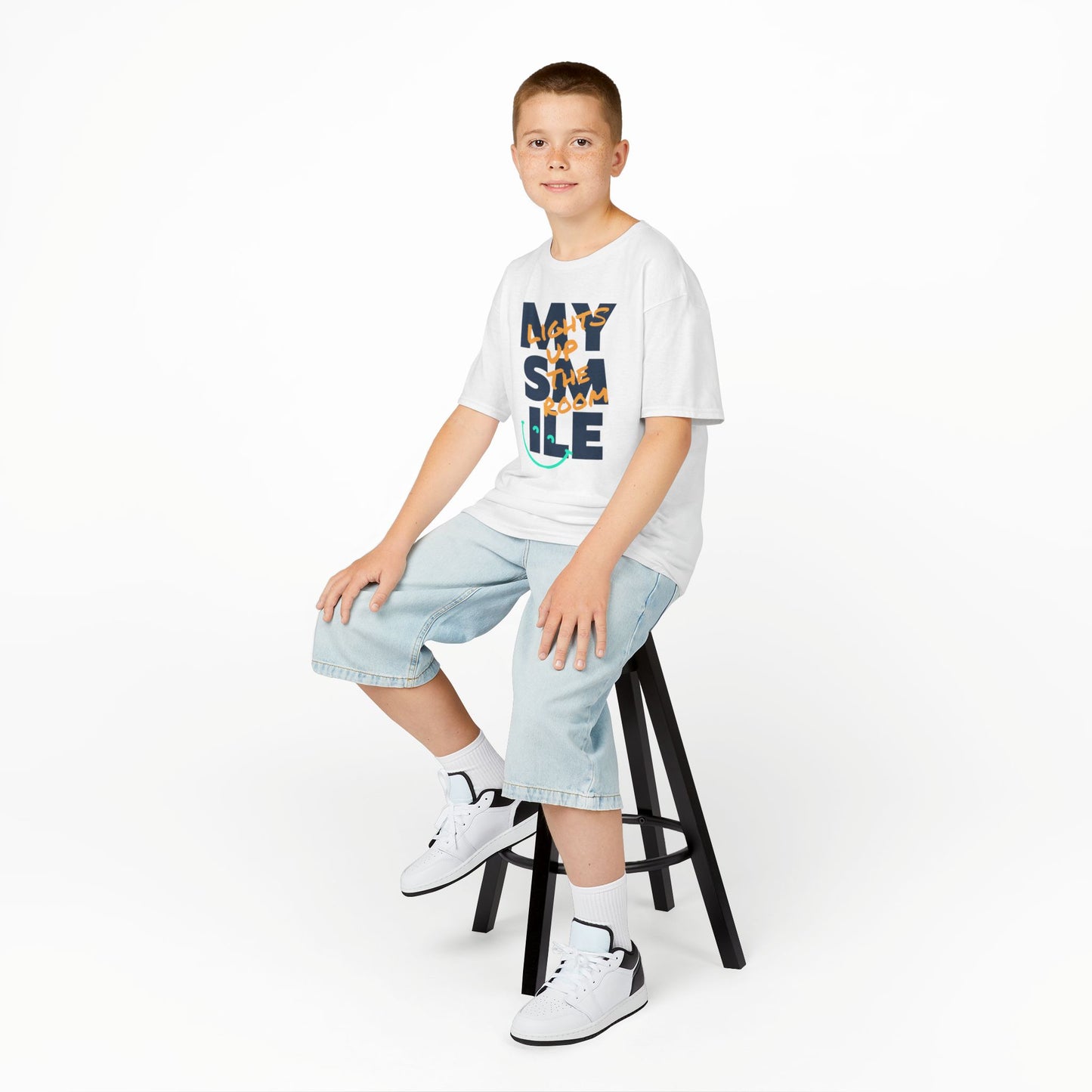 Kids Tee My smile lights up the room Kidlife Affirmation Collection T shirt