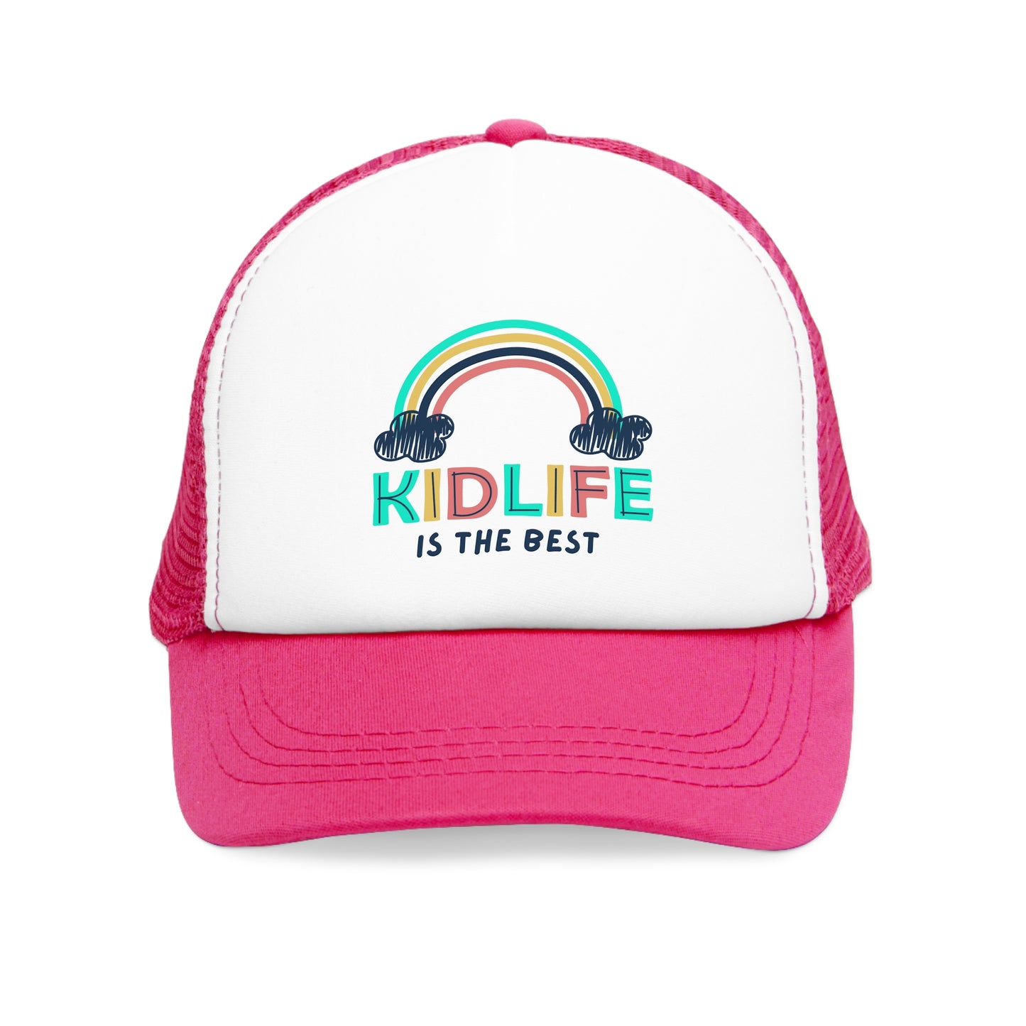 Kidlife Rainbow Mesh Cap, Cool Trucker Hat for Kids, Fun Fashion Accessory, Outdoor Adventure Gear, Perfect Gift for Birthdays