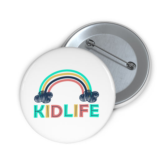 Kidlife Pin Buttons, Fun Kids' Accessories, Rainbow Badges, Party Favors, School Supplies, Gifts for Kids