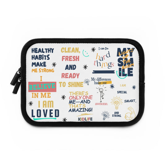 Laptop Sleeve - Kidlife Affirmation Collection - Motivational Quotes - Graduation Gift - Back to School