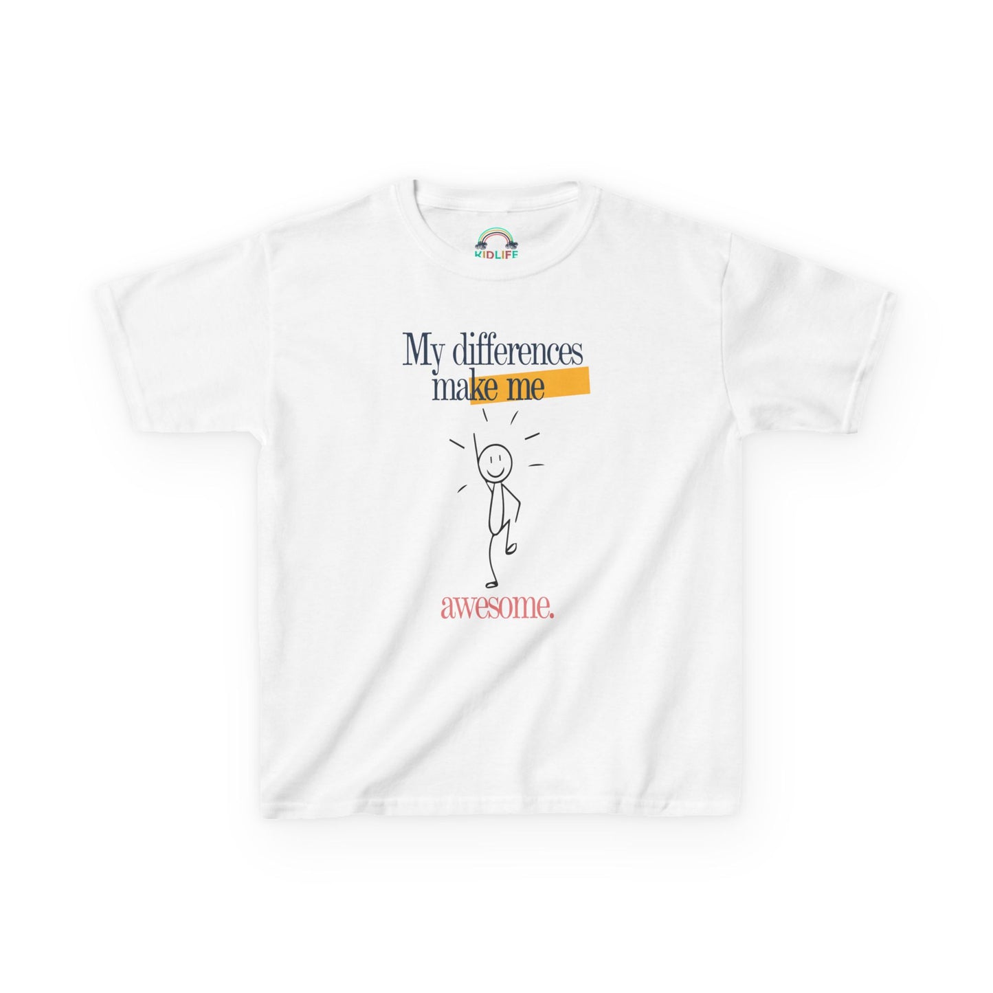 Kids Tee My Differences make me awesome Kidlife Affirmation Collection T shirt