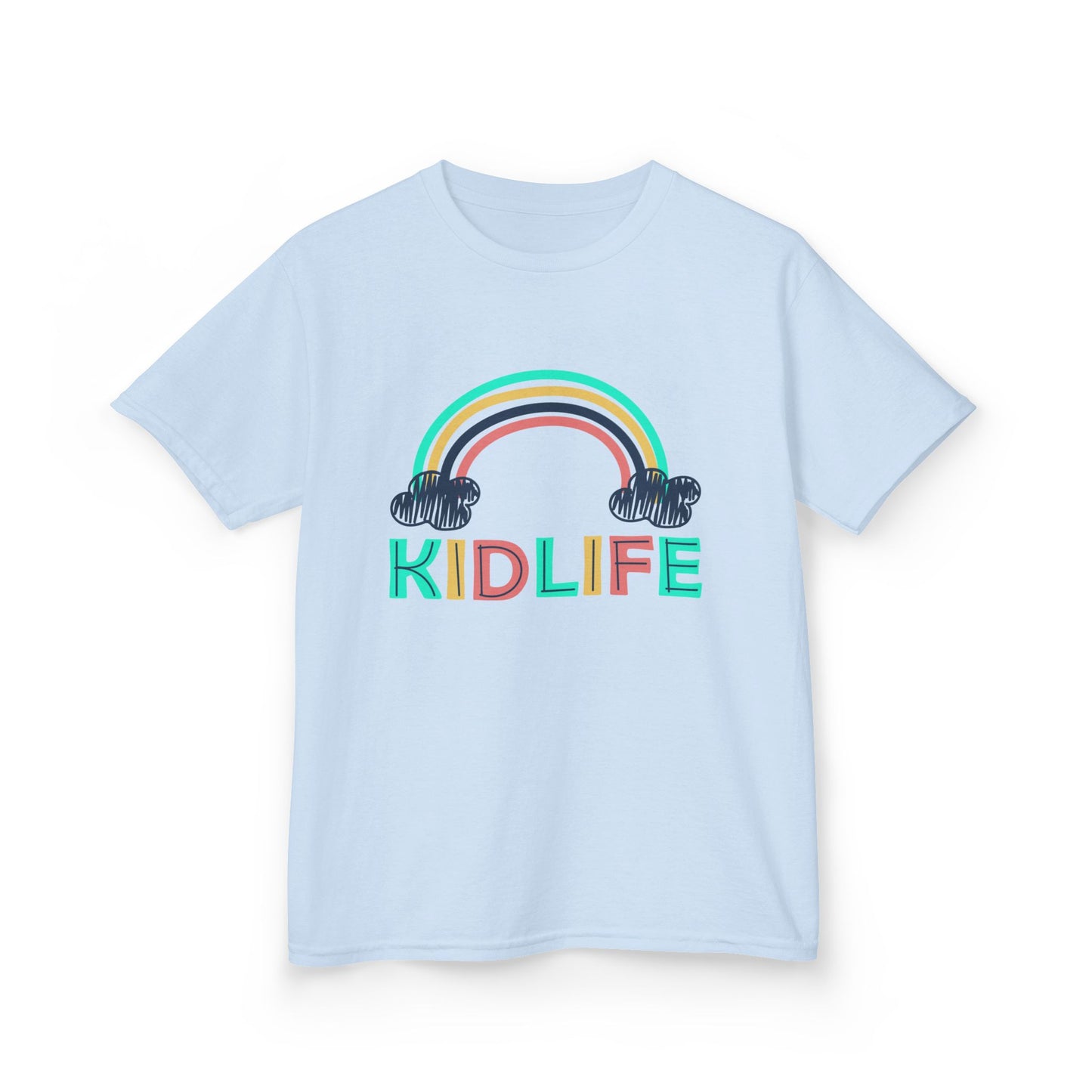 Kidlife- Rainbow Kidlife Tee, Cute Kids Shirt, Playful Toddler T-Shirt, Fun Kids Apparel, Gift for Little Ones, Baby Shower Gift