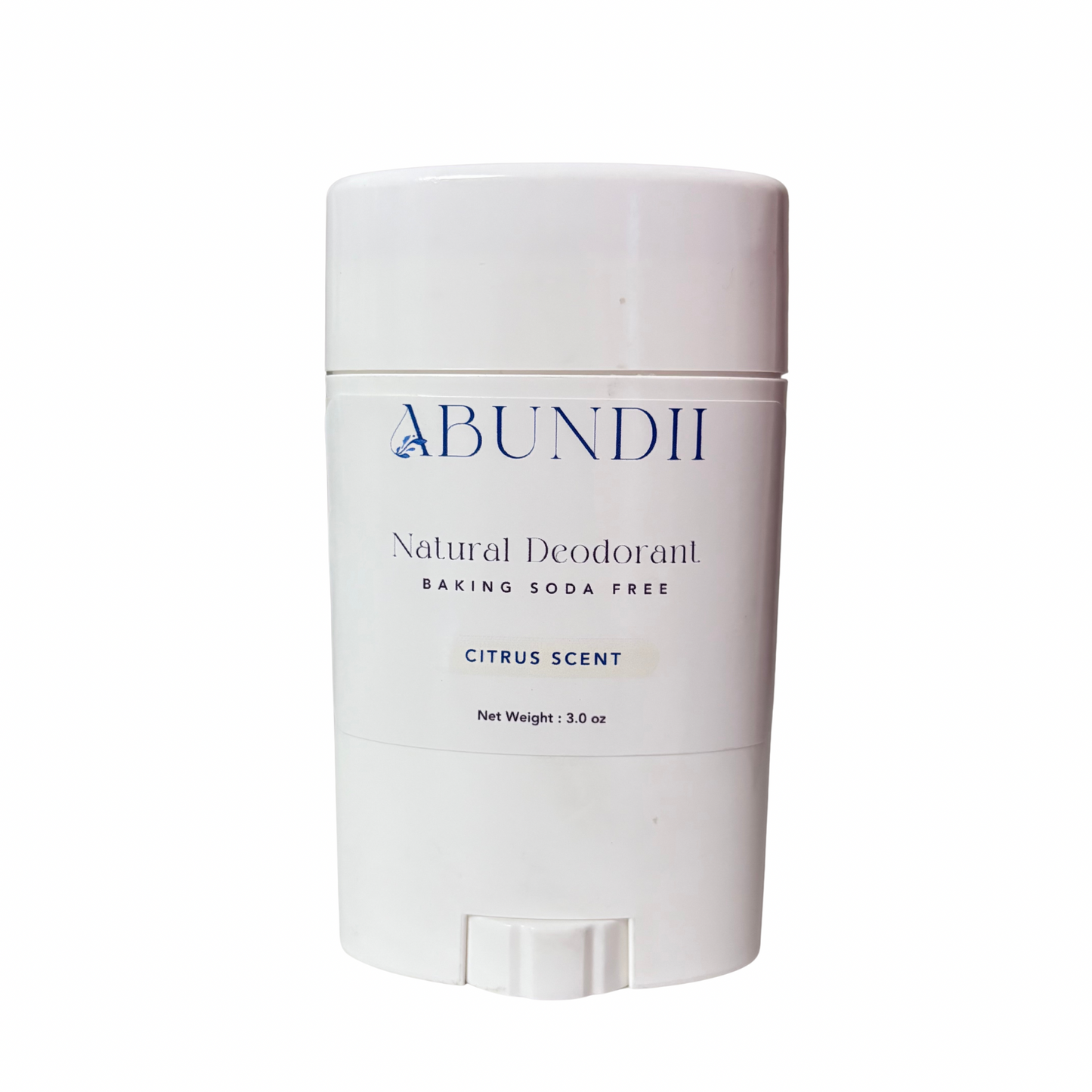 Abundii™ Citrus Natural Deodorant — Fresh, Clean Confidence for Adults & Preteens (3oz)