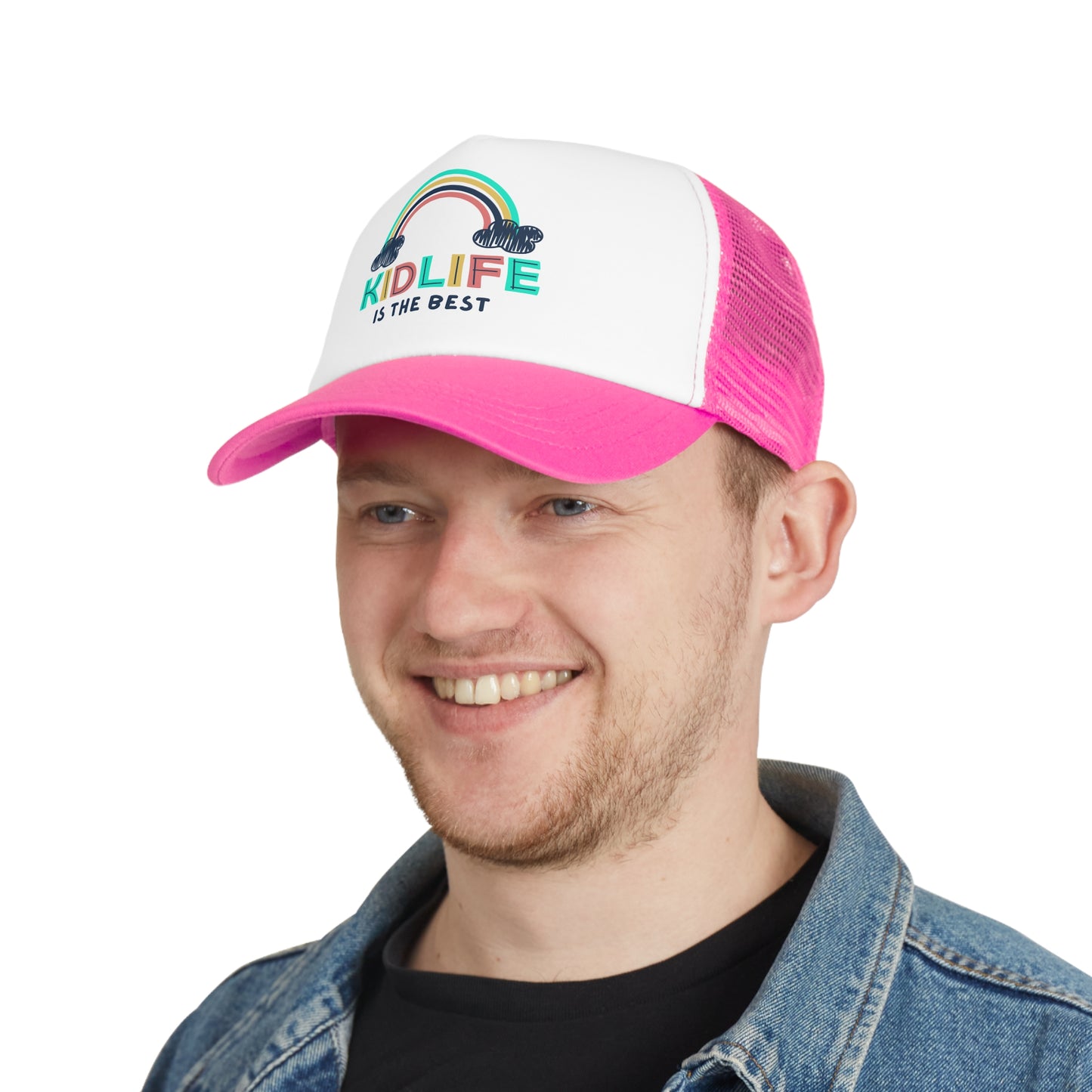 Kidlife Rainbow Mesh Cap, Cool Trucker Hat for Kids, Fun Fashion Accessory, Outdoor Adventure Gear, Perfect Gift for Birthdays