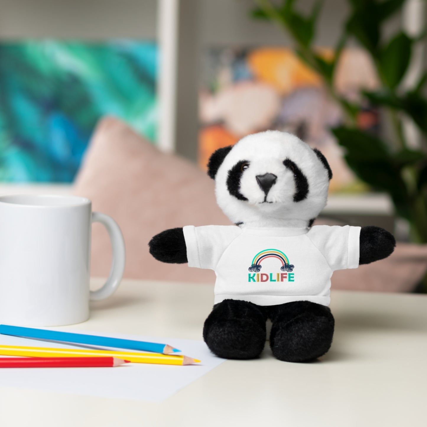 KidLife Stuffed Animal with T-Shirt | Adorable Plush Bear | Perfect Gift for Kids, Birthdays, Baby Showers, Holidays, Nursery Decor
