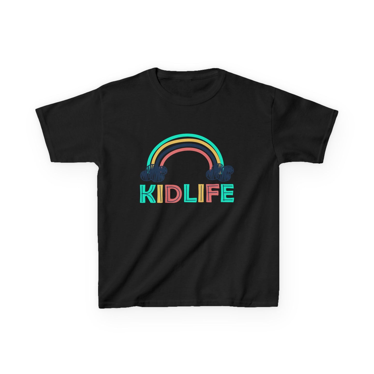 Kidlife- Rainbow Kidlife Tee, Cute Kids Shirt, Playful Toddler T-Shirt, Fun Kids Apparel, Gift for Little Ones, Baby Shower Gift