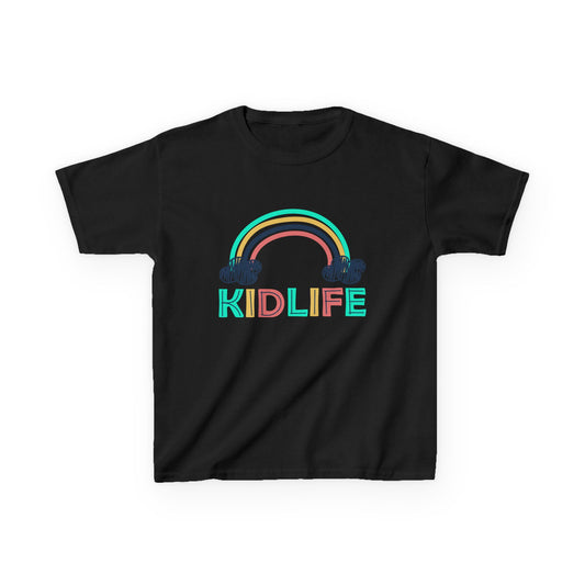 Kidlife- Rainbow Kidlife  Tee, Cute Kids Shirt, Playful Toddler T-Shirt, Fun Kids Apparel, Gift for Little Ones, Baby Shower Gift