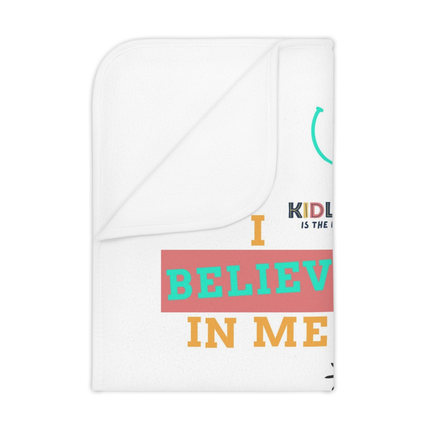 Kidlife Inspirational Toddler Blanket, Motivational Kids Throw, Positive Affirmation Nursery Decor, Gift for Baby Showers, Kids Bedding