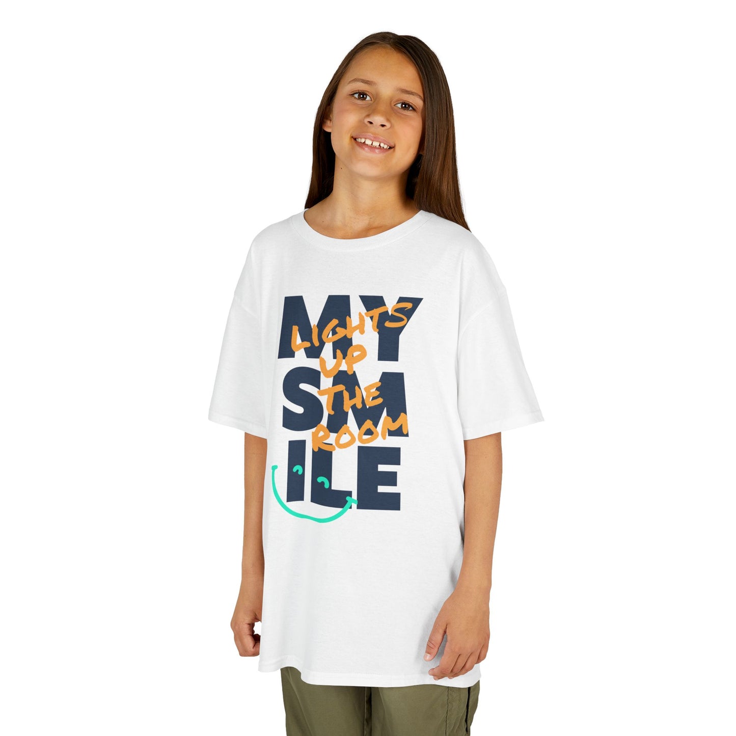 Kids Tee My smile lights up the room Kidlife Affirmation Collection T shirt