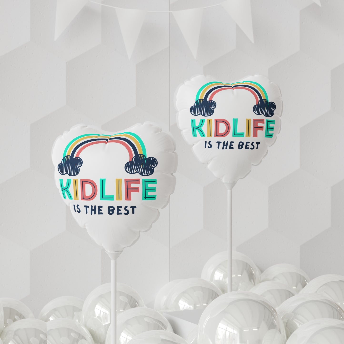 Copy of Copy of Heart-Shaped Rainbow Balloon | Kidlife Party Decor, Birthday Balloons, Celebration Decorations, Kids Event Supplies, Fun Atmosphere