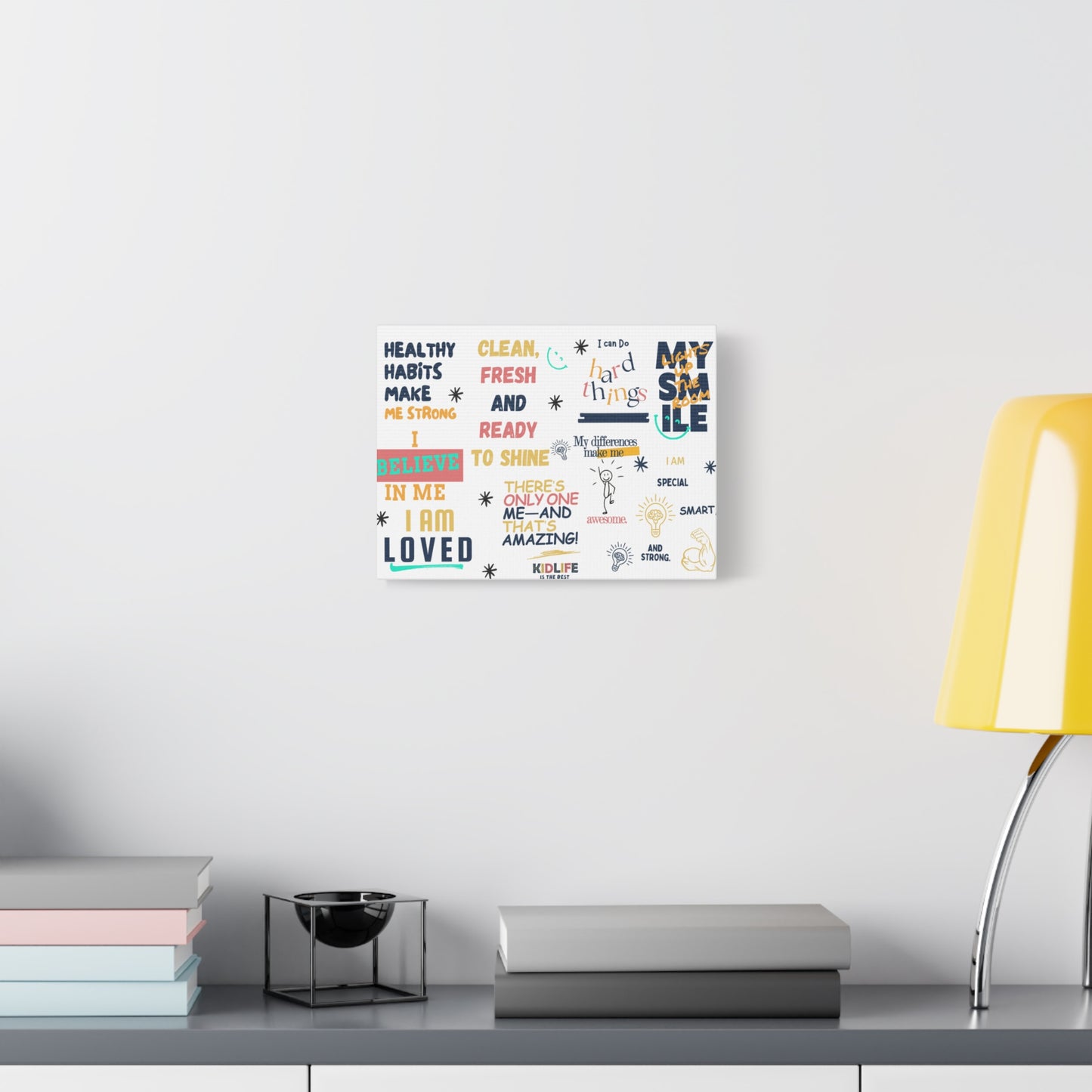 Canvas Wall Art, Kidlife Affirmation Collection, Motivational Home Decor, Positive Affirmation Print, Kid Life Decor, Unique