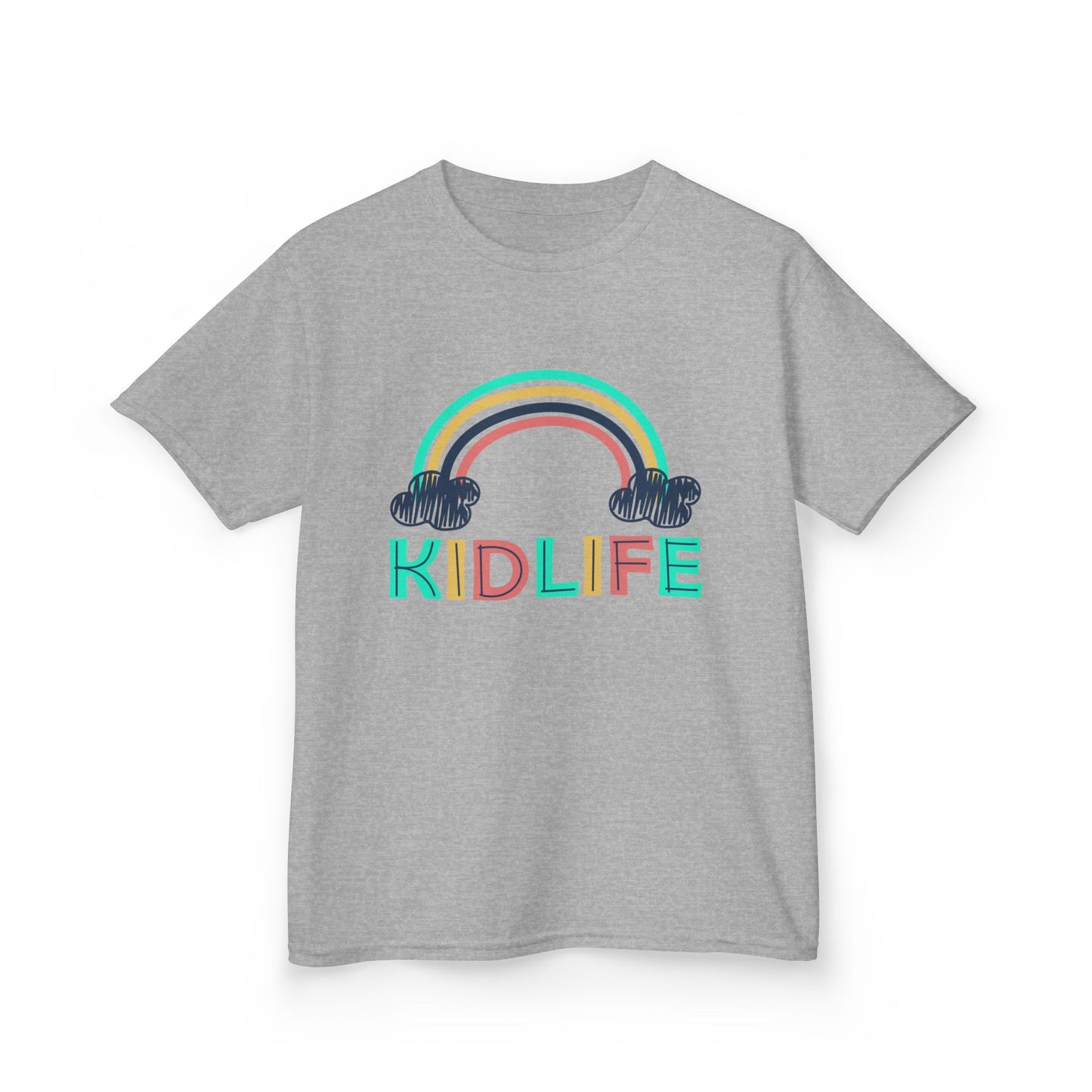 Kidlife- Rainbow Kidlife Tee, Cute Kids Shirt, Playful Toddler T-Shirt, Fun Kids Apparel, Gift for Little Ones, Baby Shower Gift