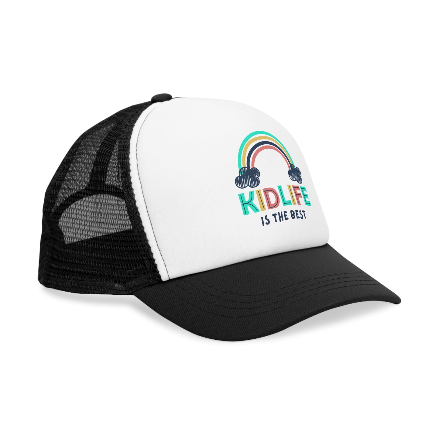 Kidlife Rainbow Mesh Cap, Cool Trucker Hat for Kids, Fun Fashion Accessory, Outdoor Adventure Gear, Perfect Gift for Birthdays