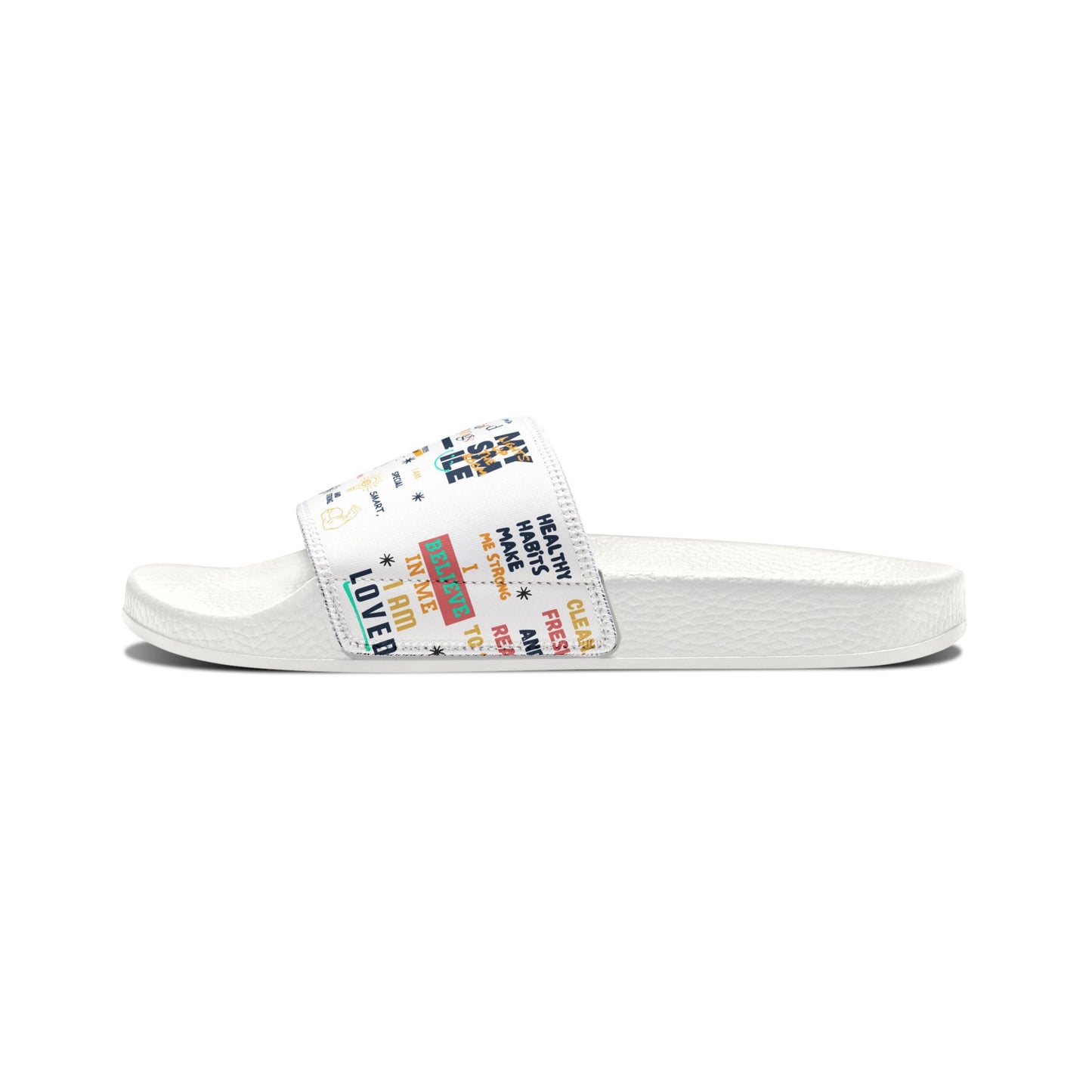 Colorful Youth Sandals from the Kidlife Affirmation Collection