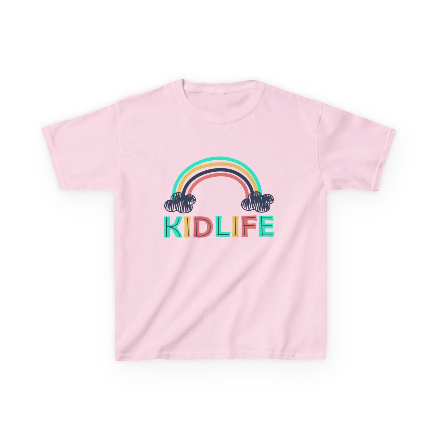 Kidlife- Rainbow Kidlife Tee, Cute Kids Shirt, Playful Toddler T-Shirt, Fun Kids Apparel, Gift for Little Ones, Baby Shower Gift