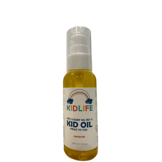 KIDLIFE- Not a Baby Oil but a "KID OIL" Clean Body and Hair Oil Unscented &
Scented- eucalyptus