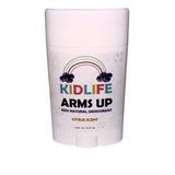 KIDLIFE Arm's Up Natural & Organic Deodorant for Kids - 3 oz, Light Citrus Scent, Vegan, Aluminum Free, Hypoallergenic, with Baking Soda and Essential Oils