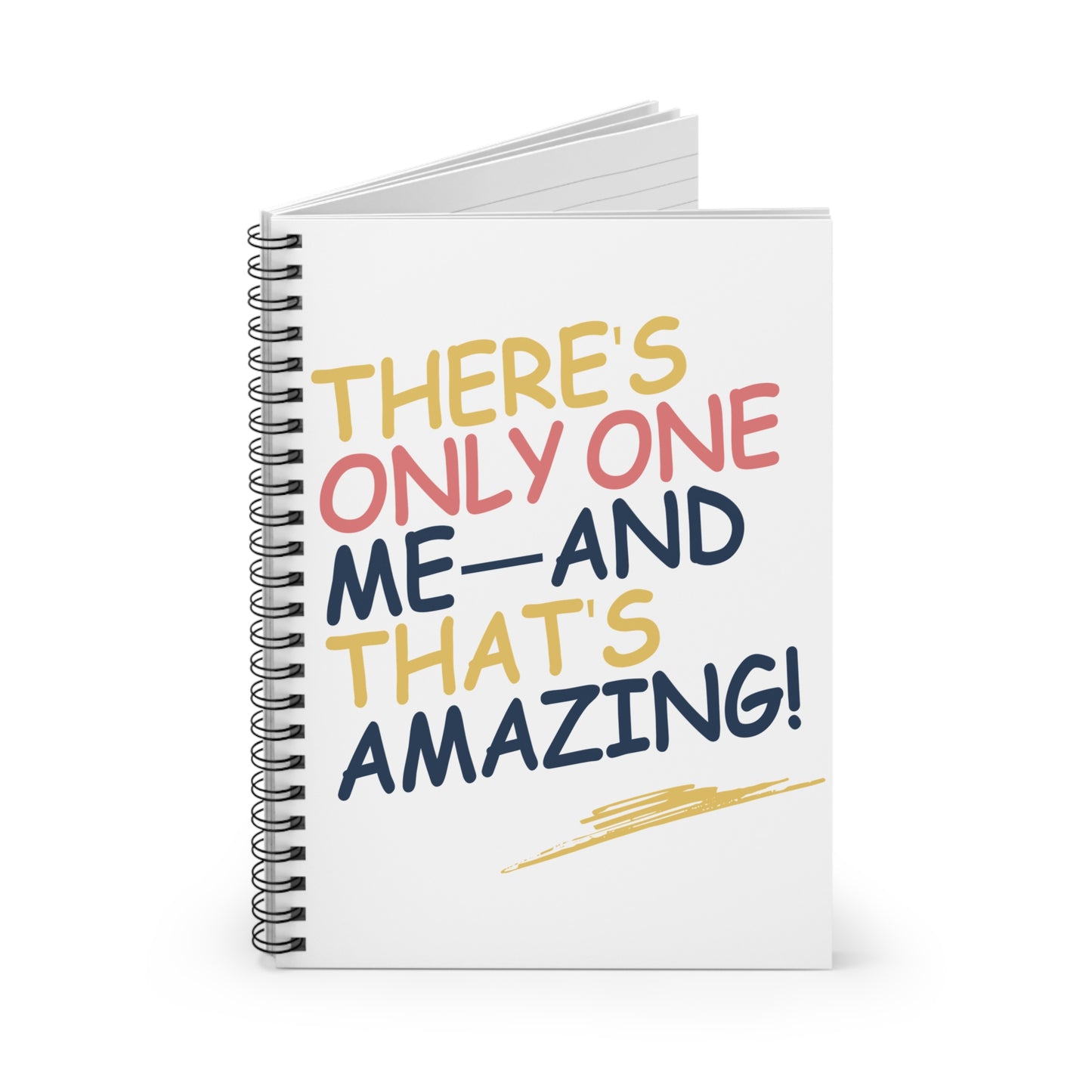 Inspirational Spiral Notebook - Self-Love Quote, Journaling, School Supplies, Gift for Friends, Positive Affirmation