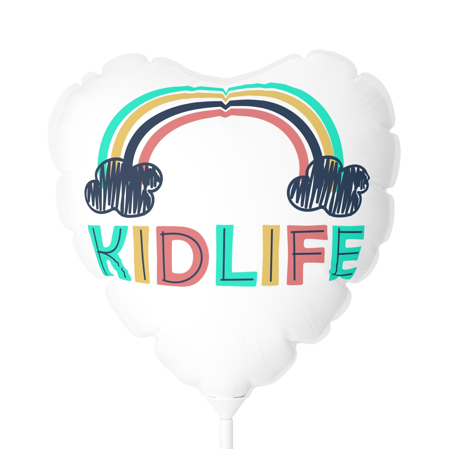 Heart-Shaped Rainbow Balloon | Kidlife Party Decor, Birthday Balloons, Celebration Decorations, Kids Event Supplies, Fun Atmosphere