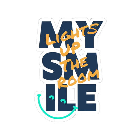 Kiss-Cut Stickers  KIDLIFE affirmation My Smile lights up the room, Self-Affirmation, Positive Vibes, Self-Love Decor, Motivational Gifts,