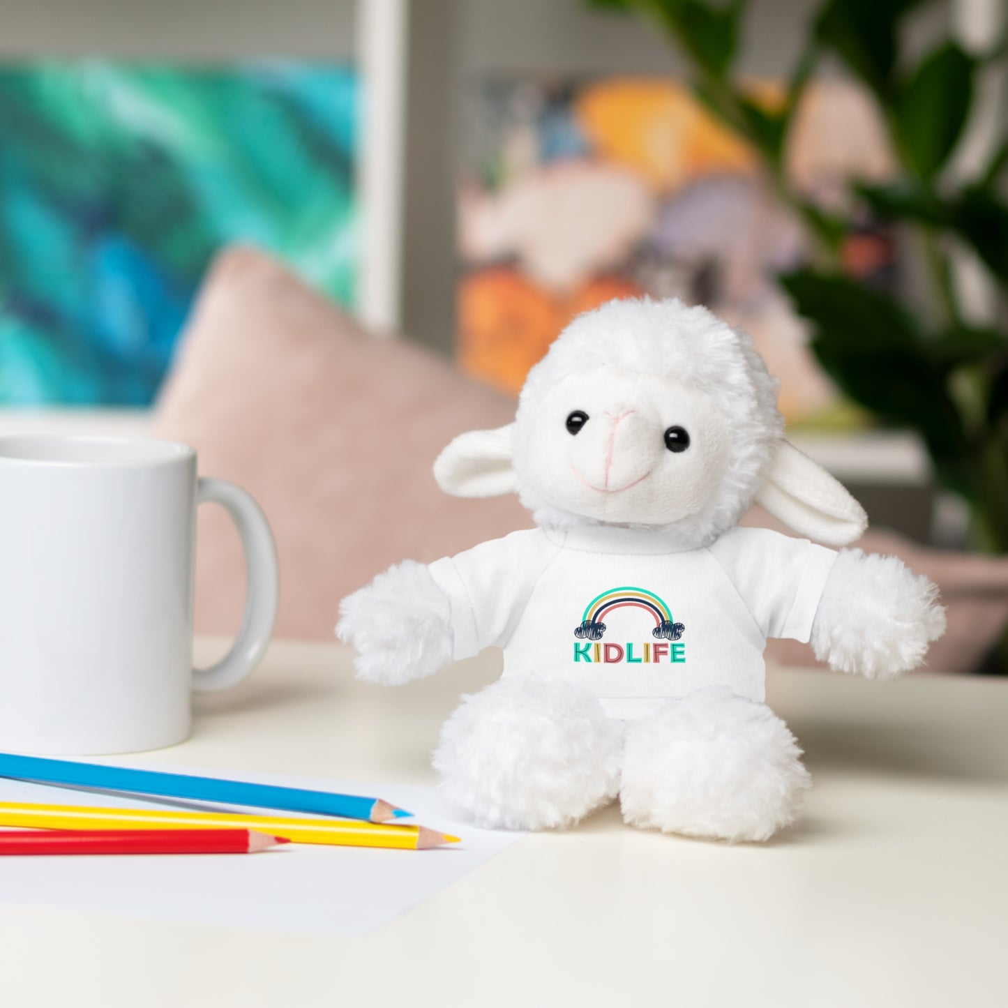 KidLife Stuffed Animal with T-Shirt | Adorable Plush Bear | Perfect Gift for Kids, Birthdays, Baby Showers, Holidays, Nursery Decor