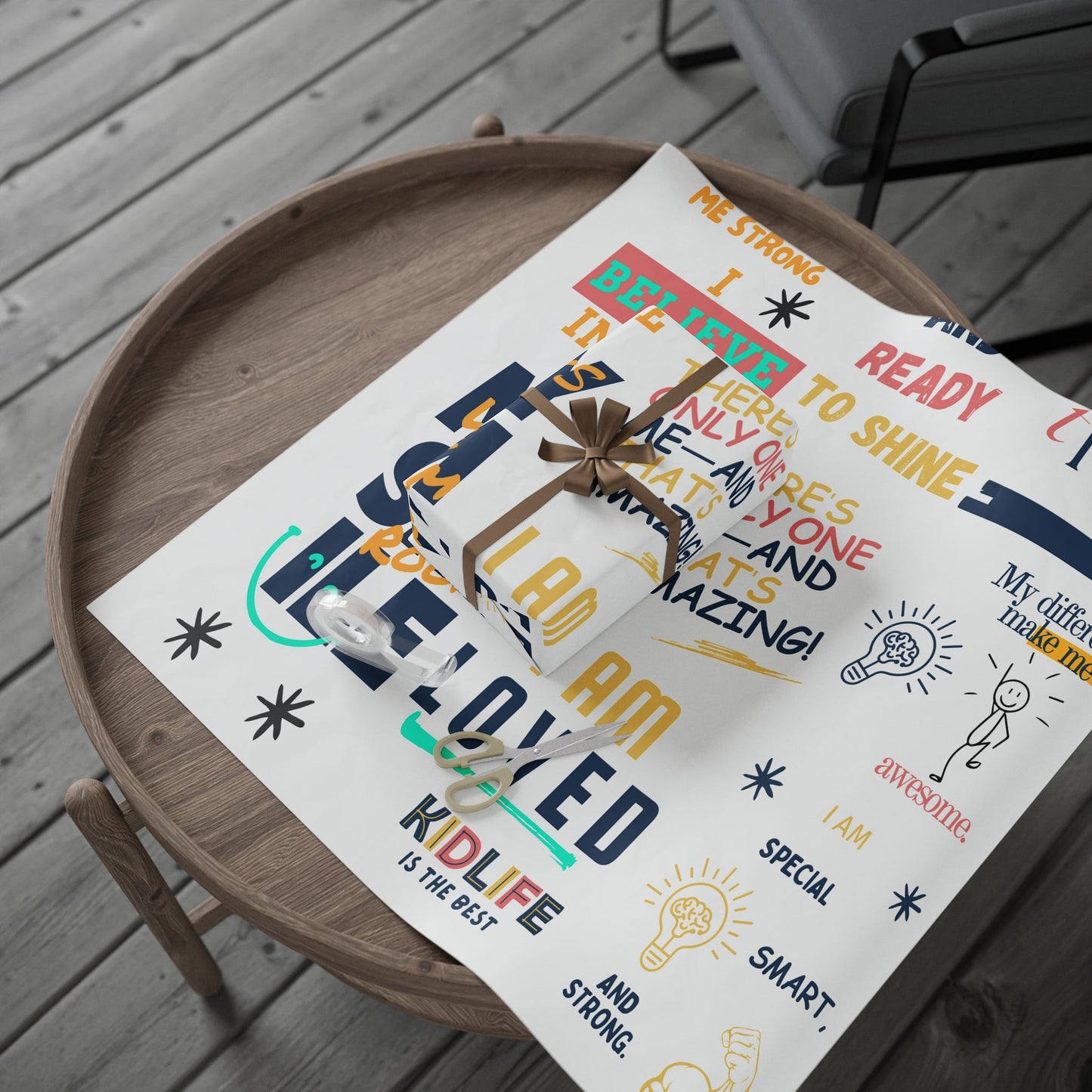 Kidlife Inspirational Wrapping Paper