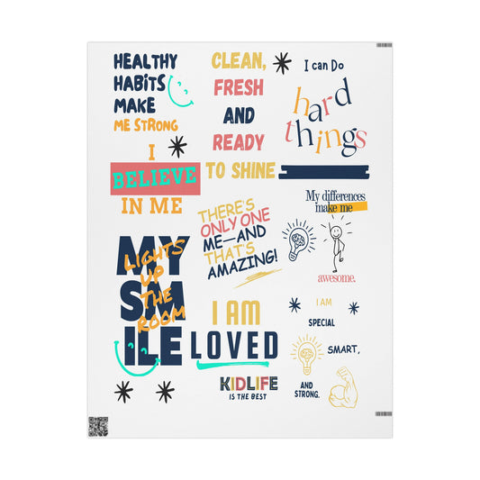 Kidlife Inspirational Wrapping Paper