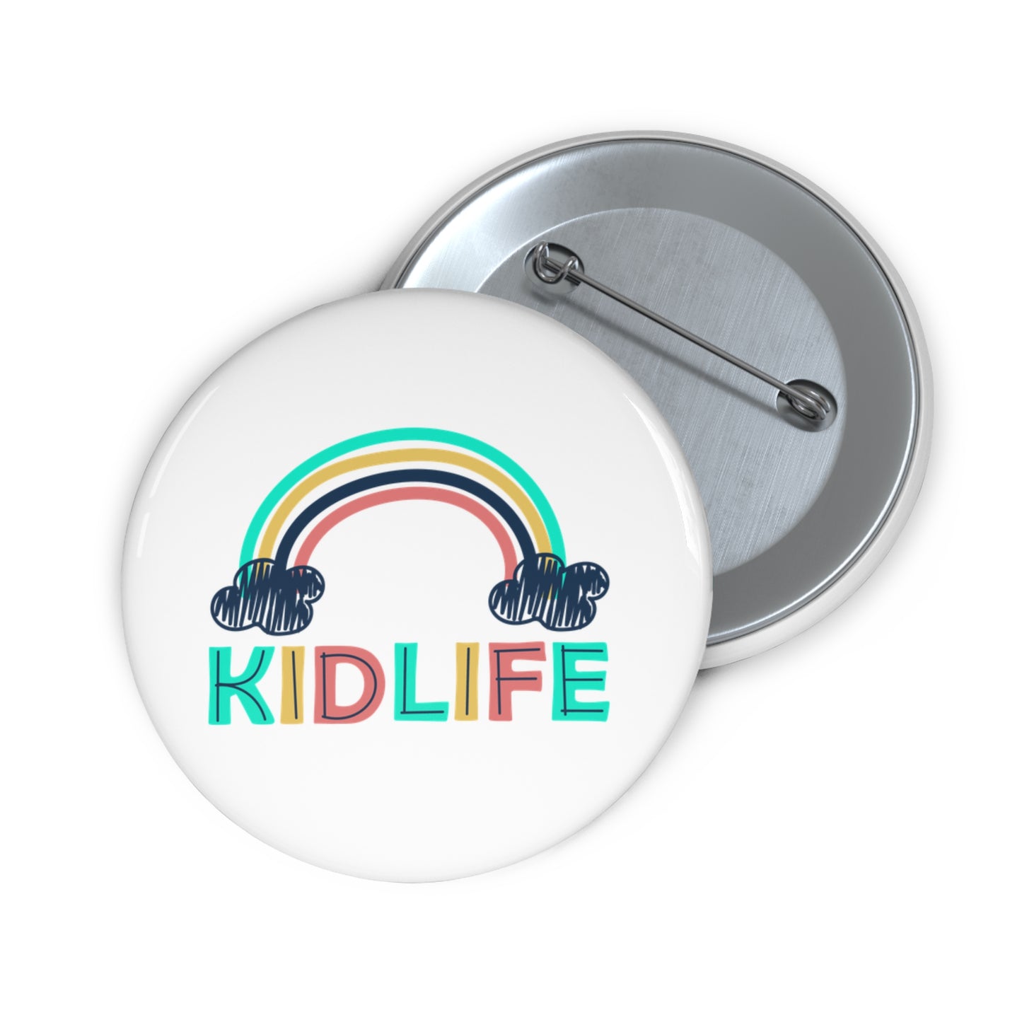 Kidlife Pin Buttons, Fun Kids' Accessories, Rainbow Badges, Party Favors, School Supplies, Gifts for Kids