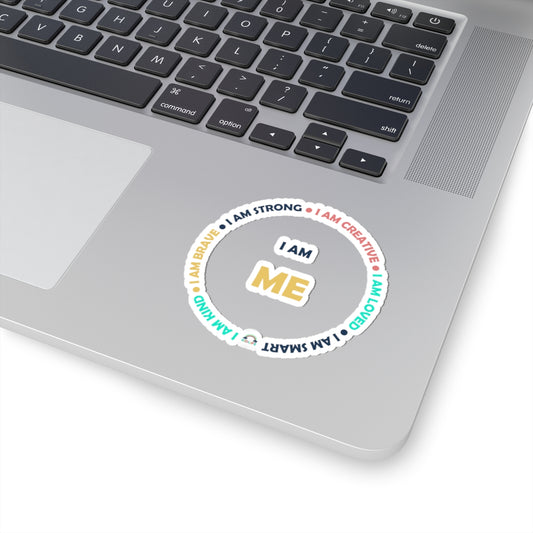 Kiss-Cut Stickers - KIDLIFE affirmation I am me, Self-Affirmation, Positive Vibes, Self-Love Decor, Motivational Gifts, Laptop Stickers,