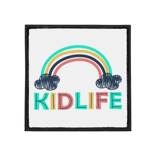 Colorful Kidlife Iron-On Patches for Jackets, Backpacks, DIY Projects, Fun Personalization, Gift Idea for Kids