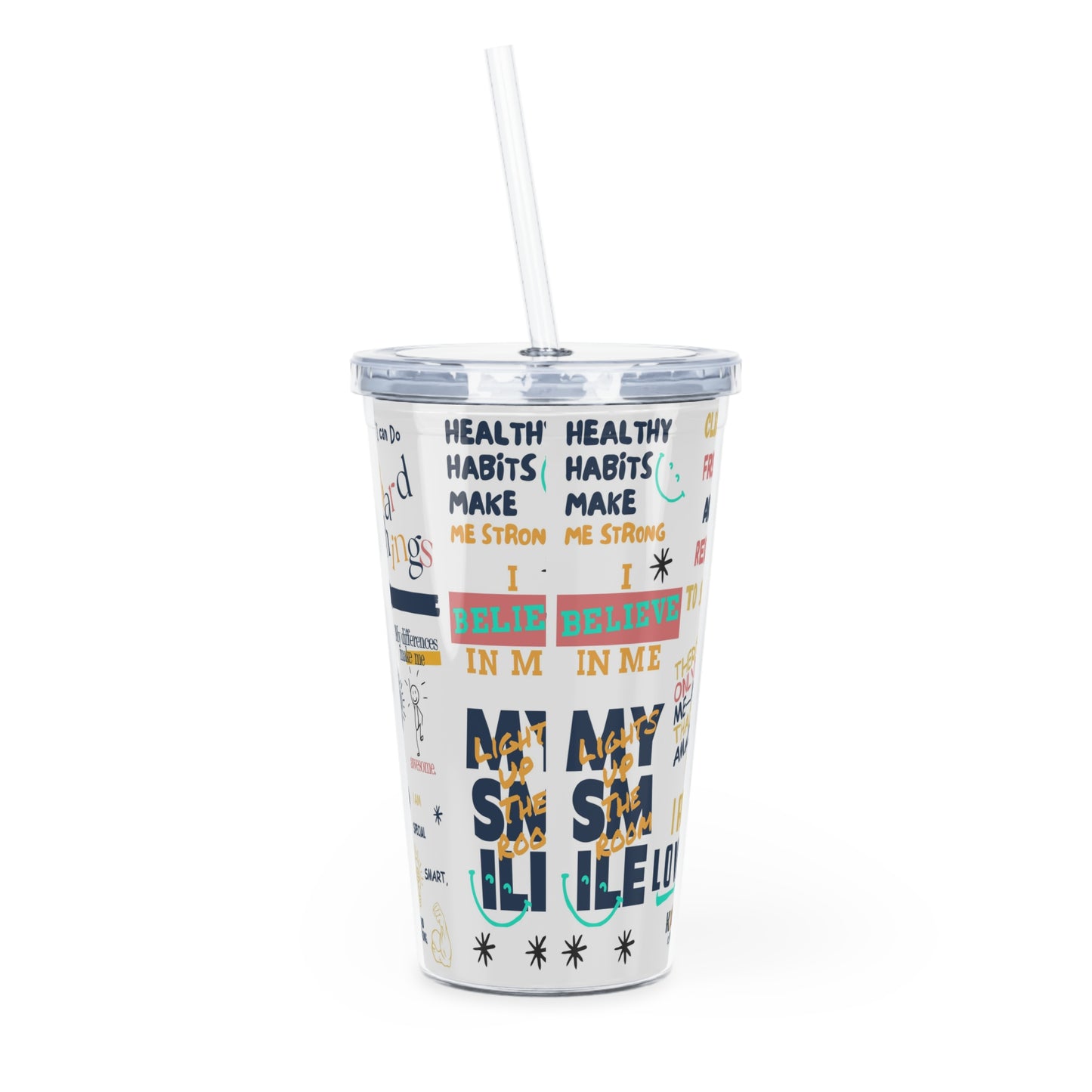 Kidlife Positive Affirmation Tumbler, Motivational Drinkware, Eco-Friendly Gift, Self-Care Reminder, Birthday/Graduation Present, Inspirational Cup