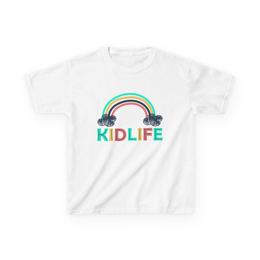 Kidlife- Rainbow Kidlife  Tee, Cute Kids Shirt, Playful Toddler T-Shirt, Fun Kids Apparel, Gift for Little Ones, Baby Shower Gift
