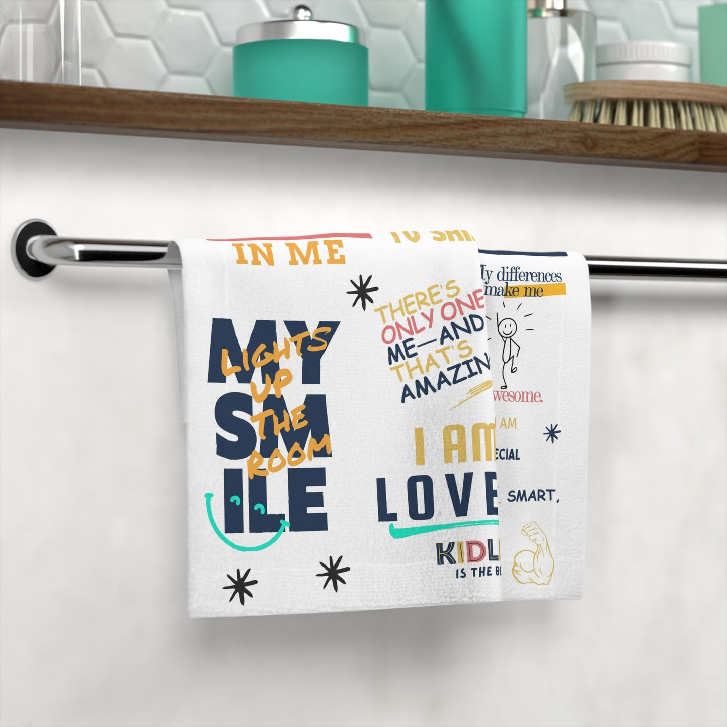 Inspirational Face Towel - Positive Affirmations for Kids | Motivational Face Towel, Unique Gift for Children, Home Decor, Fun Towels, [...]