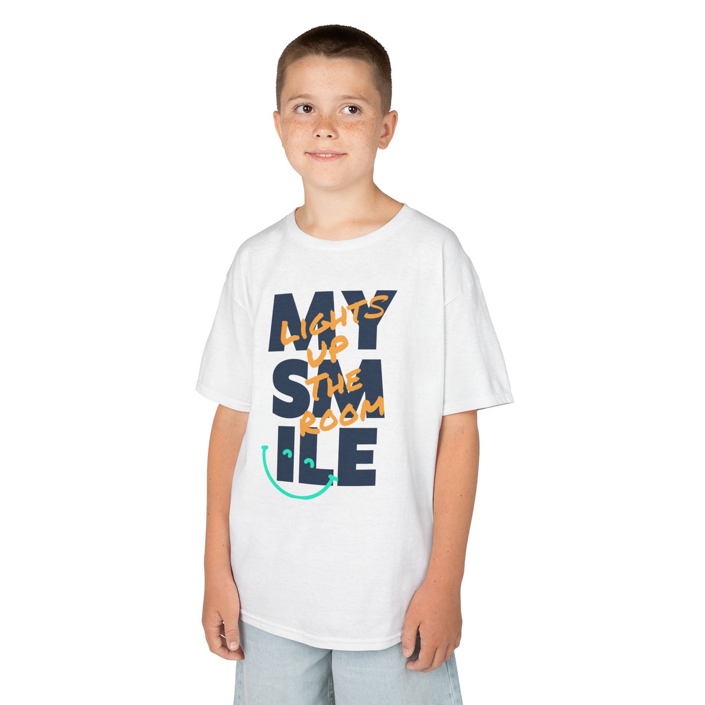 Kids Tee My smile lights up the room Kidlife Affirmation Collection T shirt