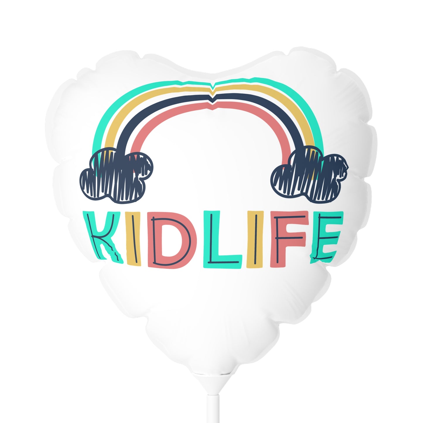 Heart-Shaped Rainbow Balloon | Kidlife Party Decor, Birthday Balloons, Celebration Decorations, Kids Event Supplies, Fun Atmosphere