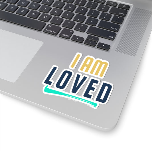 Kiss-Cut Stickers - KIDLIFE affirmation I am Loved, Self-Affirmation, Positive Vibes, Self-Love Decor, Motivational Gifts, Laptop Stickers,