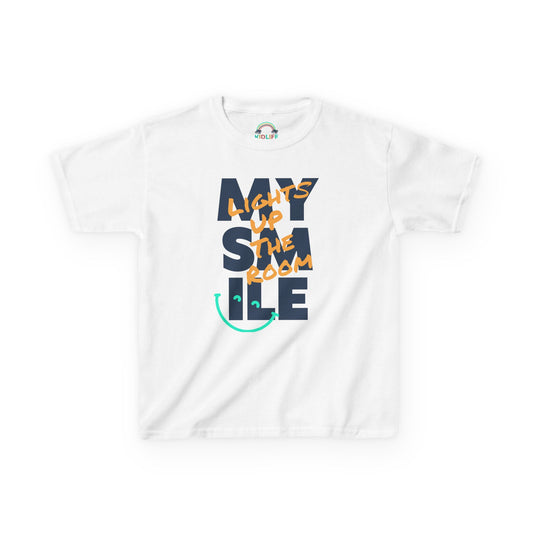 Kids Tee My smile lights up the room Kidlife Affirmation Collection T shirt