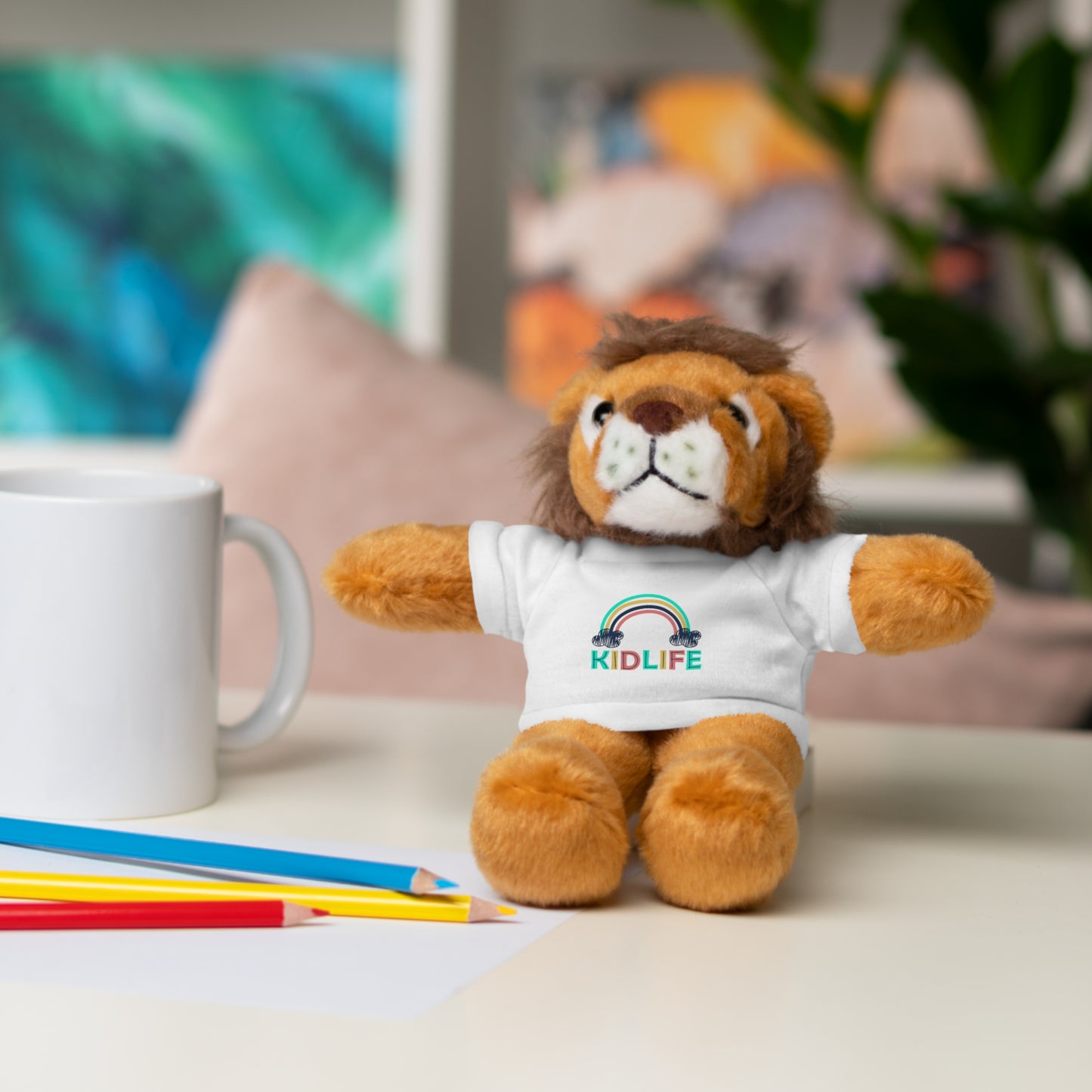 KidLife Stuffed Animal with T-Shirt | Adorable Plush Bear | Perfect Gift for Kids, Birthdays, Baby Showers, Holidays, Nursery Decor